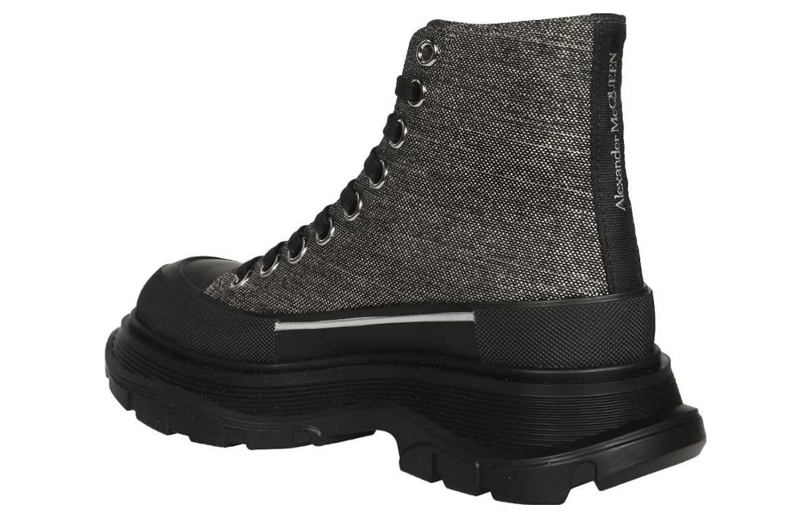 (WMNS) Alexander McQueen Tread Slick Boots 'Brown Black' 718369W4US28163