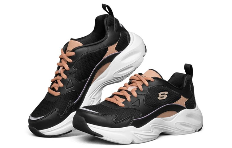 (WMNS) Skechers Stamina Airy 'Black White Pink' 66666310-BKPK
