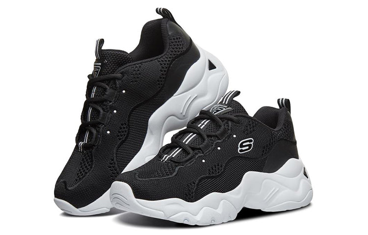 (WMNS) Skechers D Lites 3.0 Low-Top Daddy Shoes Black 66666210-BLK