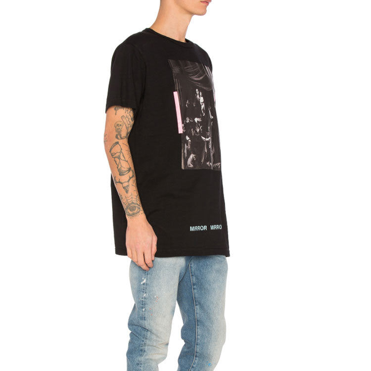 Off-White Printing Pattern Short Sleeve Black OMAA002S170010891088