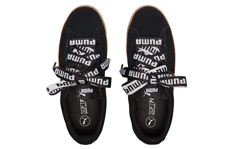 (WMNS) PUMA Vikky Platform Ribbon 'Black Brown' 365314-01