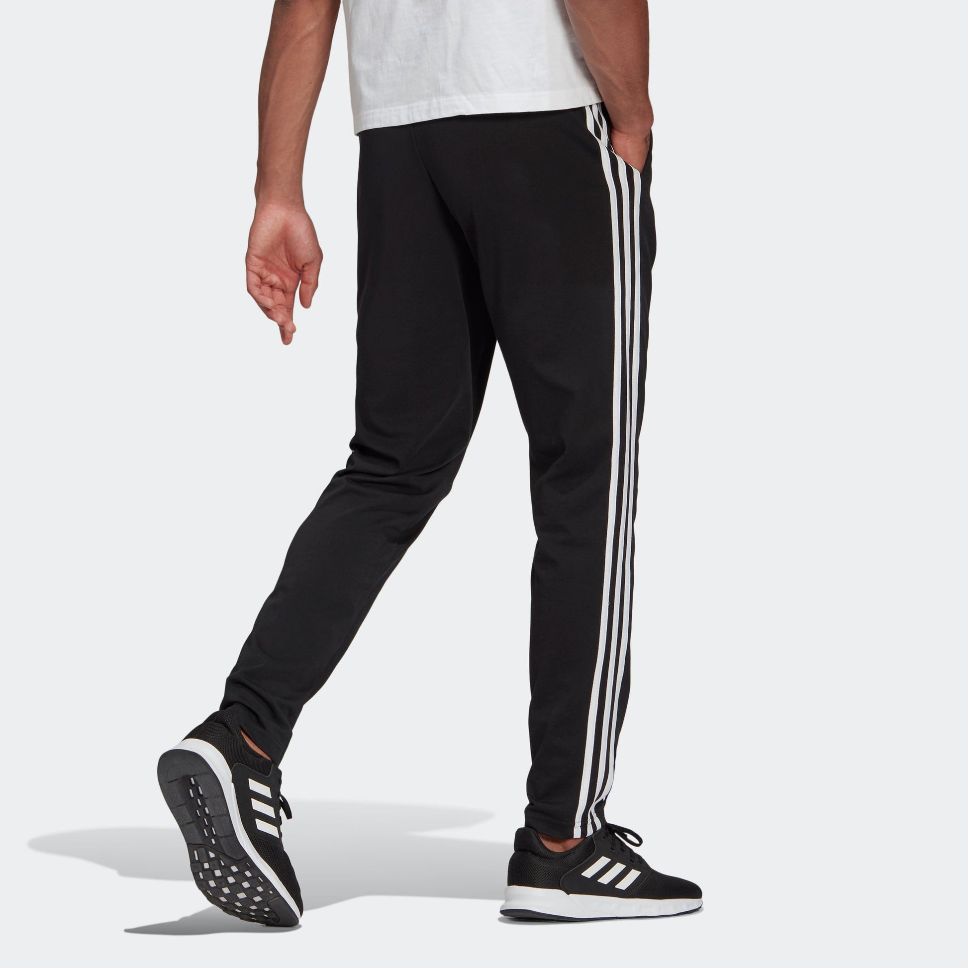 adidas M 3s Sj to Pt Classic Stripe Knit Sports Pants Black GK8995