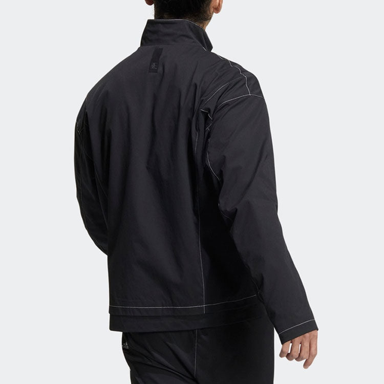 Men's adidas Martial Arts Series Stand Collar Sports Jacket Long Sleeves Autumn Black HE5137