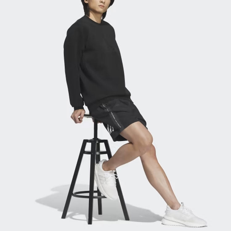 adidas Wording Loose Fit Woven Shorts 'Black' IA9443