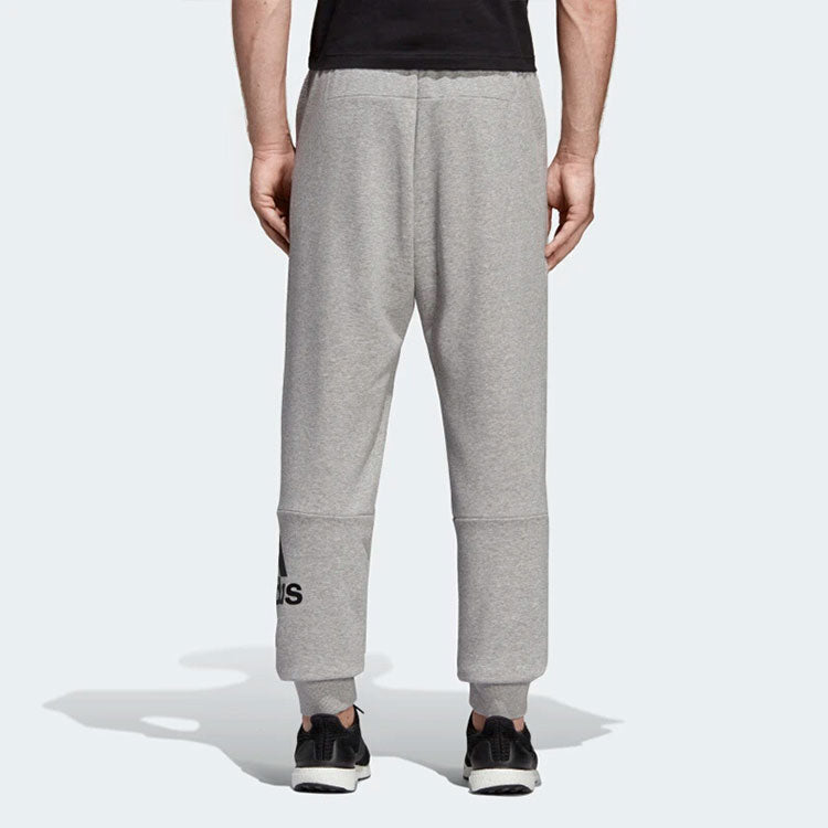 adidas Mh Bos Pnt Ft Logo Printing Bundle Feet Sports Long Pants Asia Edition light grey DT9959