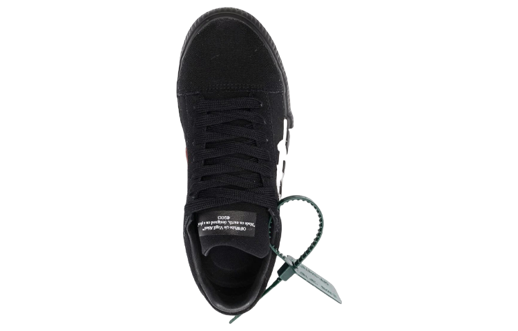 (WMNS) Off-White Vulc Low Canvas Sneaker 'Black White' OWIA178C99FAB0011001