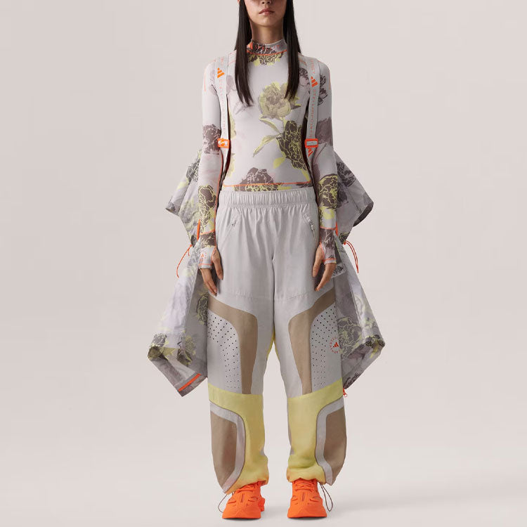 (WMNS) adidas By Stella McCartney Woven Track Pants Asia Sizing 'White Yellow' IT7529
