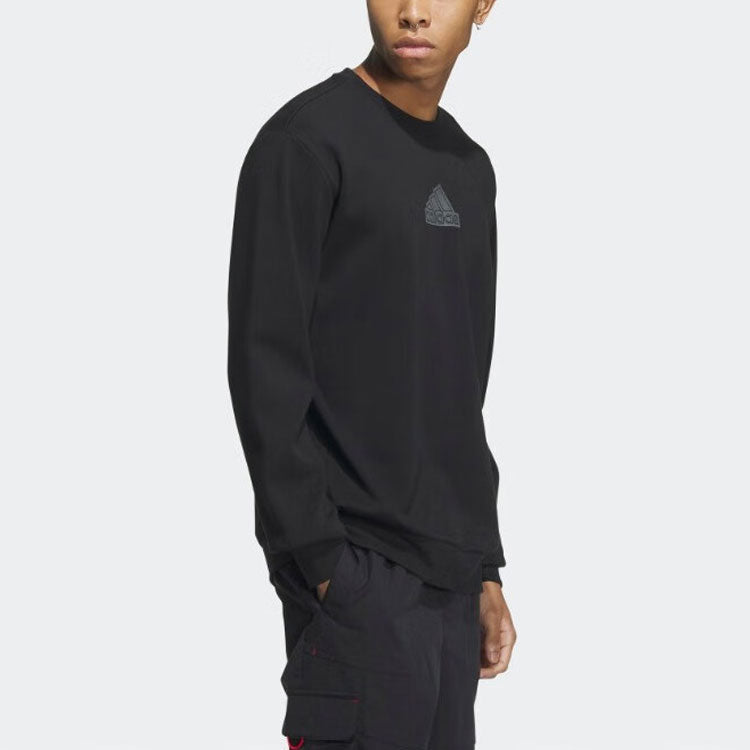 adidas Logo Long Sleeve 'Black' IP4965