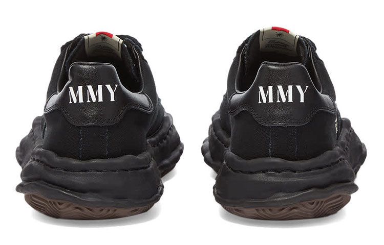 Maison MIHARA YASUHIRO BLAKEY OG Sole Canvas Low-top Sneaker 'Black' A08FW735-BLKBLK