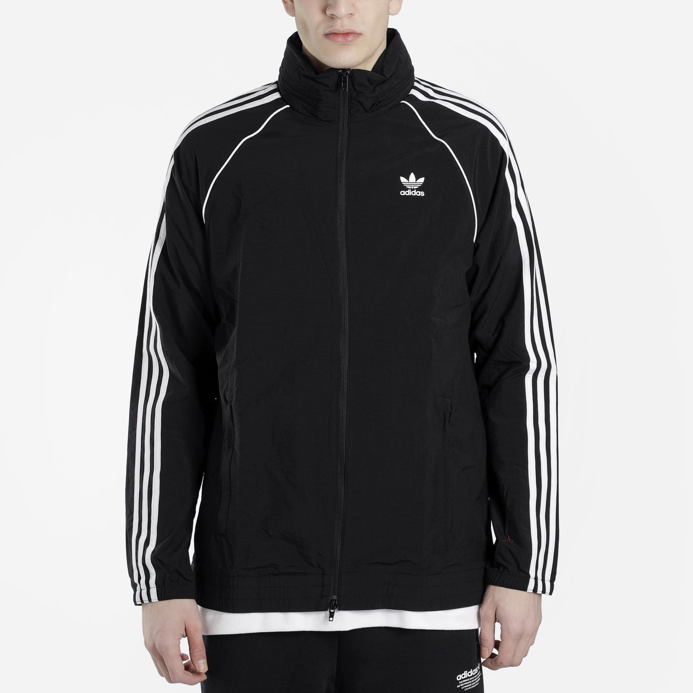 adidas originals SST Winbreaker Black logo CW1309