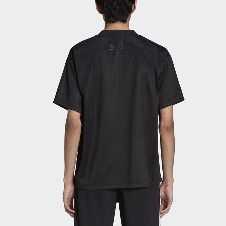 adidas originals x NINJA Crossover Collar Alphabet Sports Round Neck Short Sleeve Black GP2316