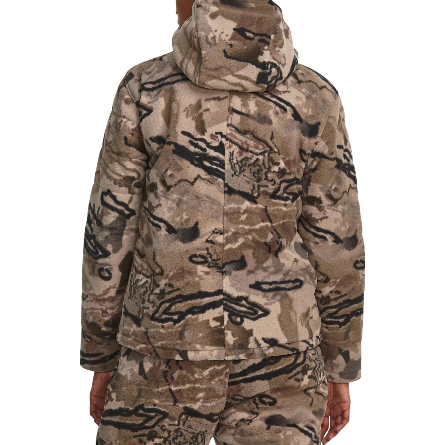 (WMNS) Under Armour Whitetail Rut Windproof Jacket 'Tan Black' 1378819-989