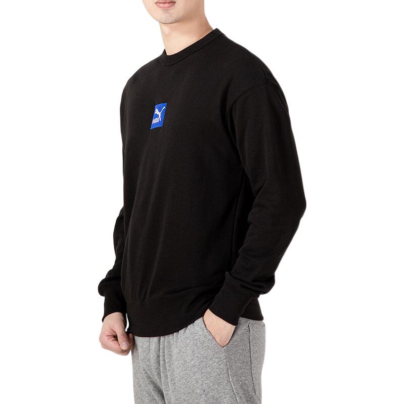 PUMA Logo Solid Color Pullover Black 536773-01