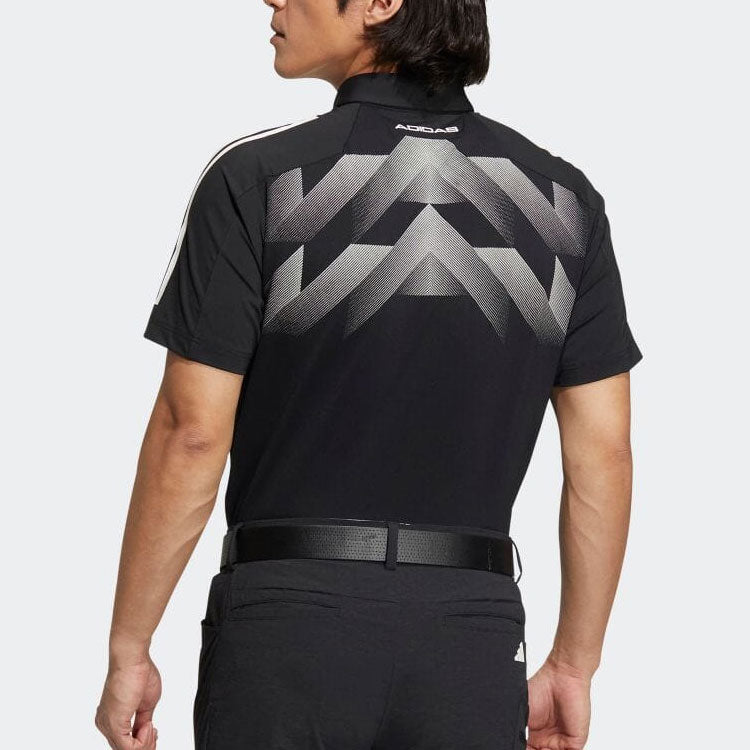 adidas 3-Stripes Short-Sleeved Stretch Botton-Down Shirt HT6862