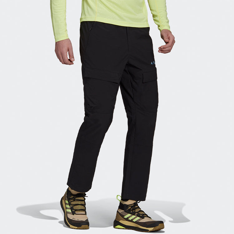 adidas Alphabet Zipper Sports Pants Black GR9972