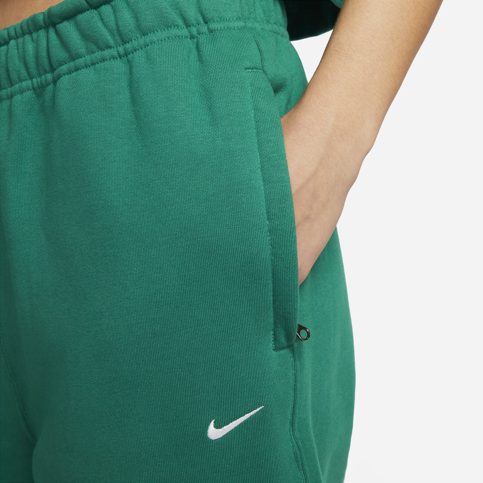 (WMNS) Nike Solo Swoosh Sweatpants 'Grass Green' CW5565-340