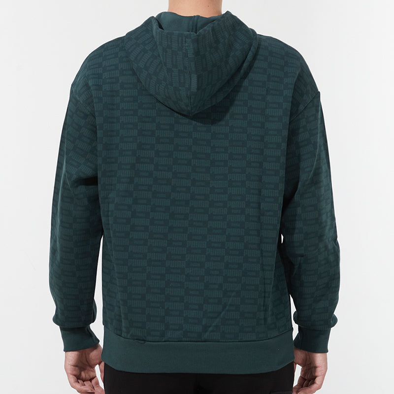 PUMA Luxe Aop Full Print Logo Knit Green 534409-80