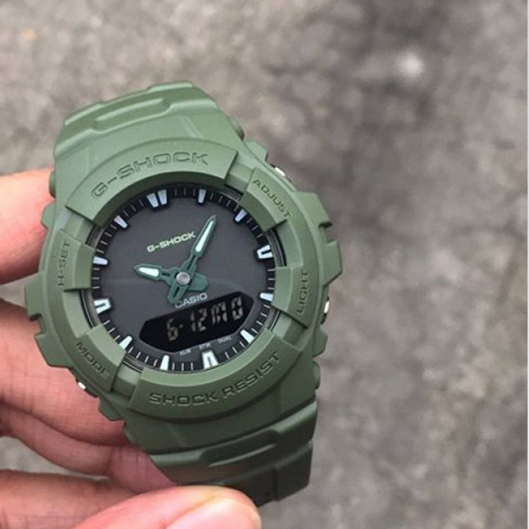 CASIO G-Shock Analog-Digital 'Green' G-100CU-3A