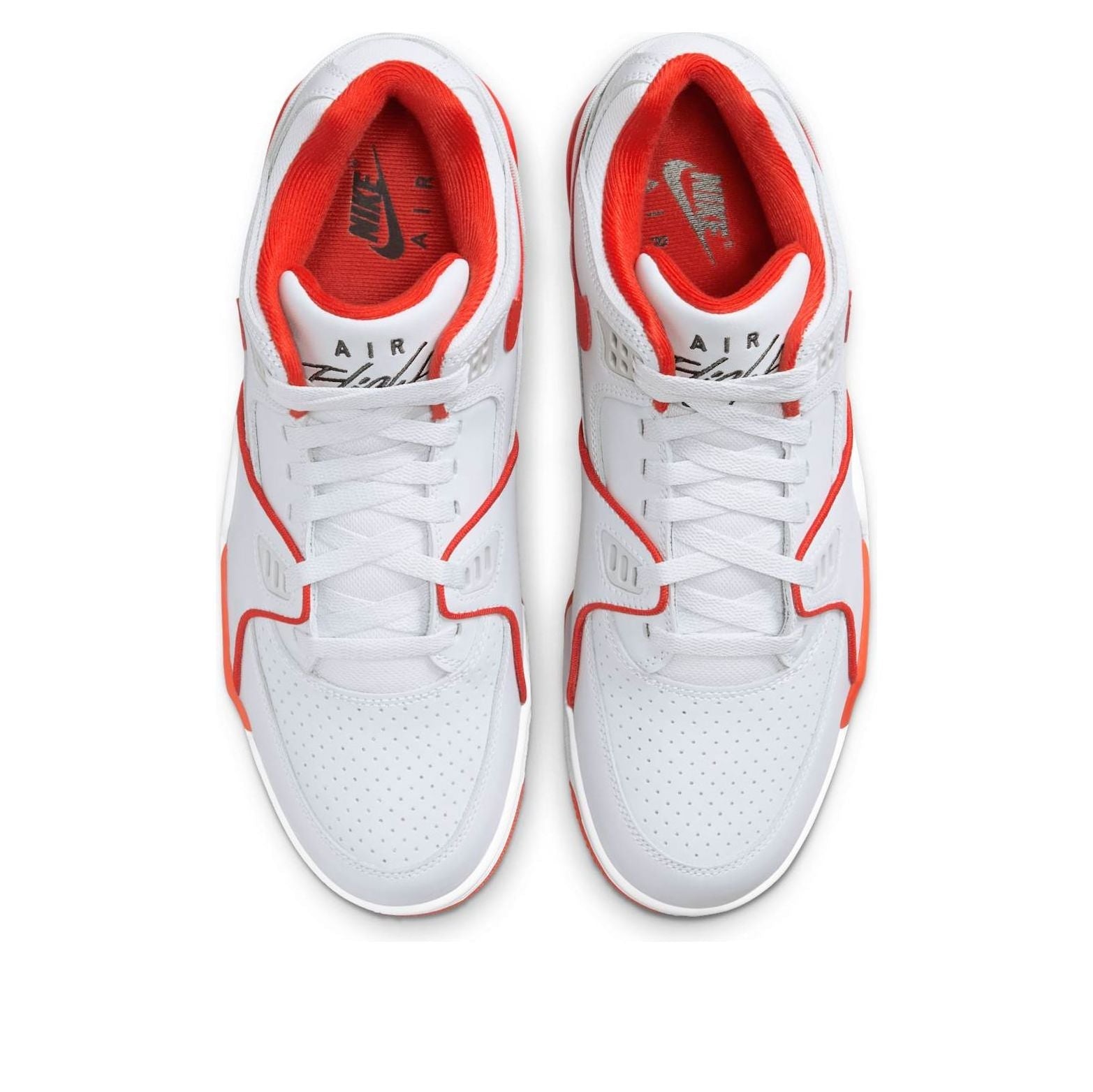 Nike Air Flight 89 Low 'Pure Platinum Picante Red' HJ4484-001