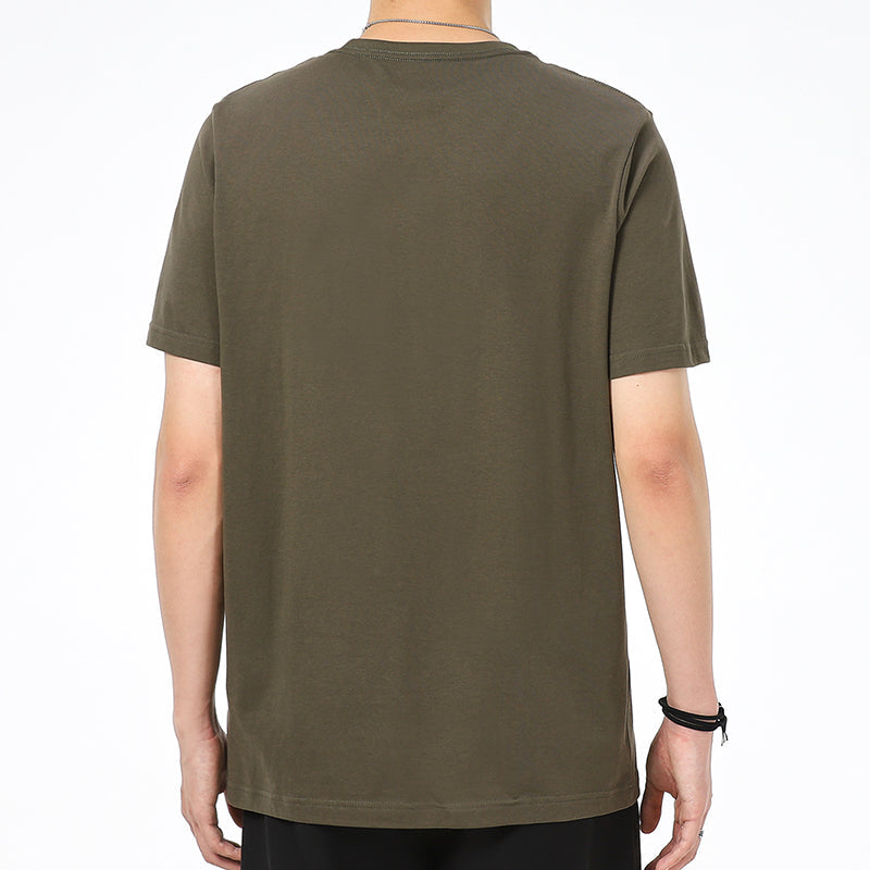 PUMA Sports Training Breathable Round Neck Short Sleeve Green 589015-44