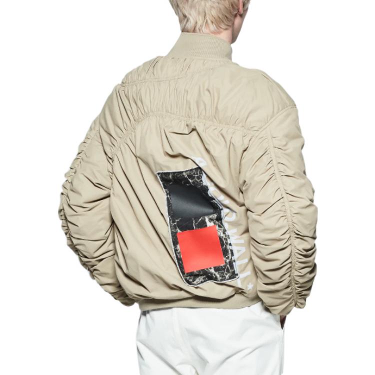 A-COLD-WALL* Cubist Ruched Bomber Jacket 'Dark Stone' ACWMO131