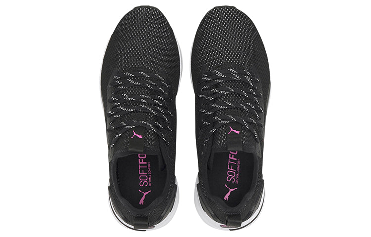 (WMNS) PUMA Softride Rift Knit 'Black White Pink' 194069-01