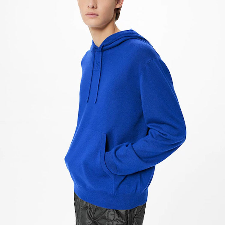 Men's LOUIS VUITTON FW21 Solid Color Logo Embossing Blue 1A9EXB