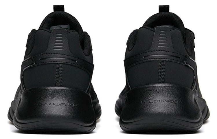 ANTA Runninng Series Sneakers Leather 'Black White' 112215571-7