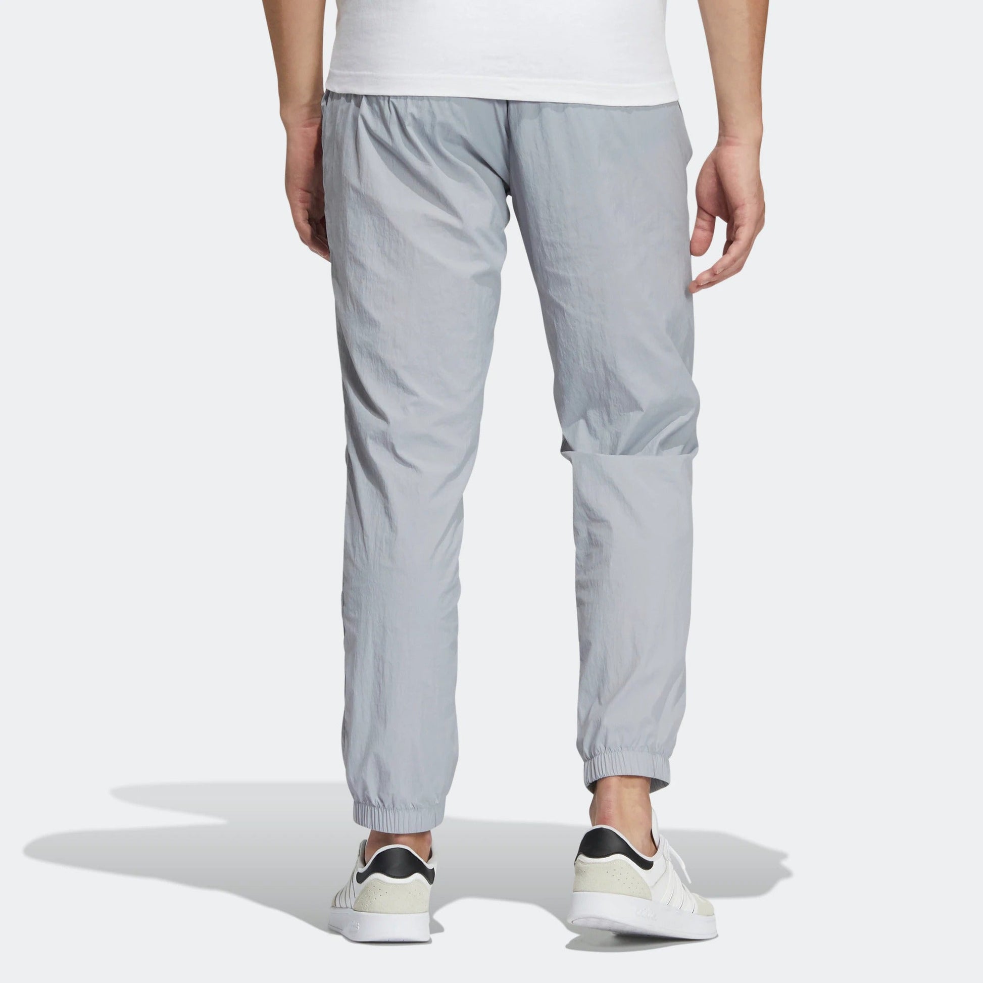 Men's adidas neo SW BRD WVN TP Athleisure Casual Sports Long Pants/Trousers Silver Gray HC9706