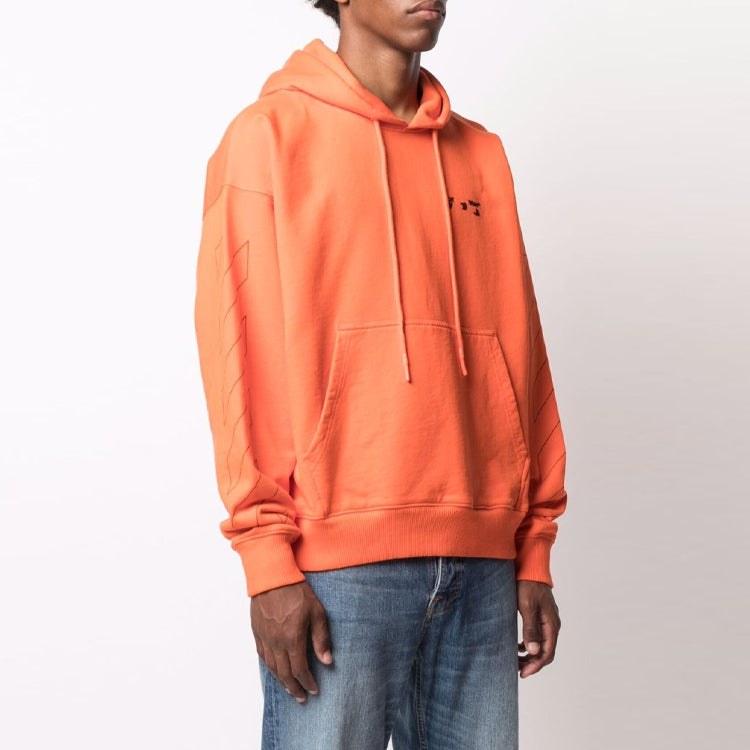 Off-White Unisex FW21 Logo-detail Diag-stripe Orange OMBB085F21FLE0022010