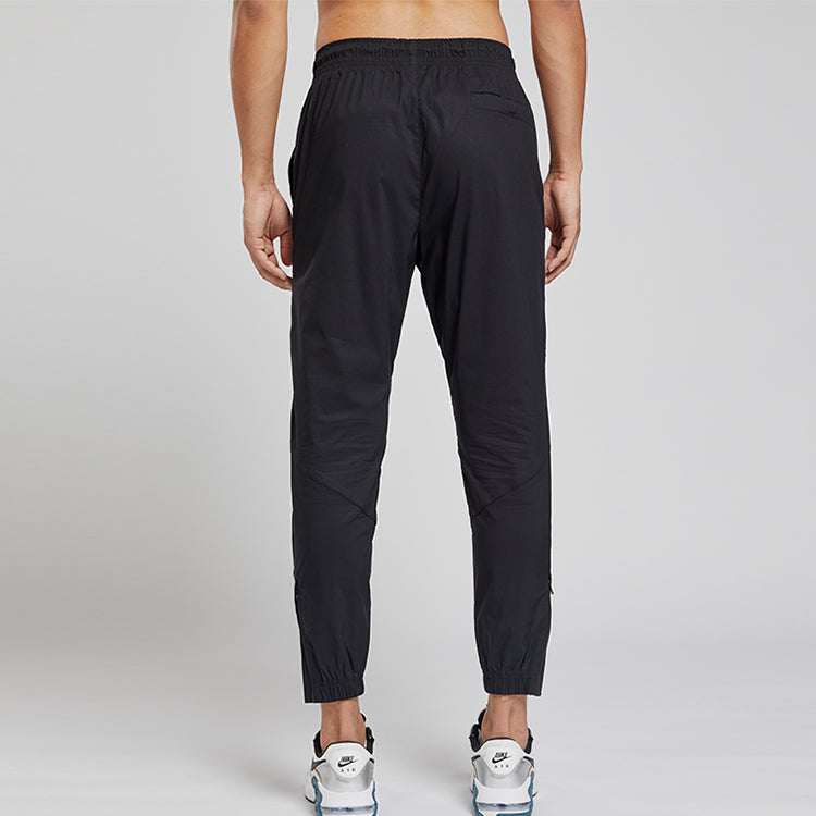 Nike logo Cozy Lacing Casual Sports Pants Black CT5612-010
