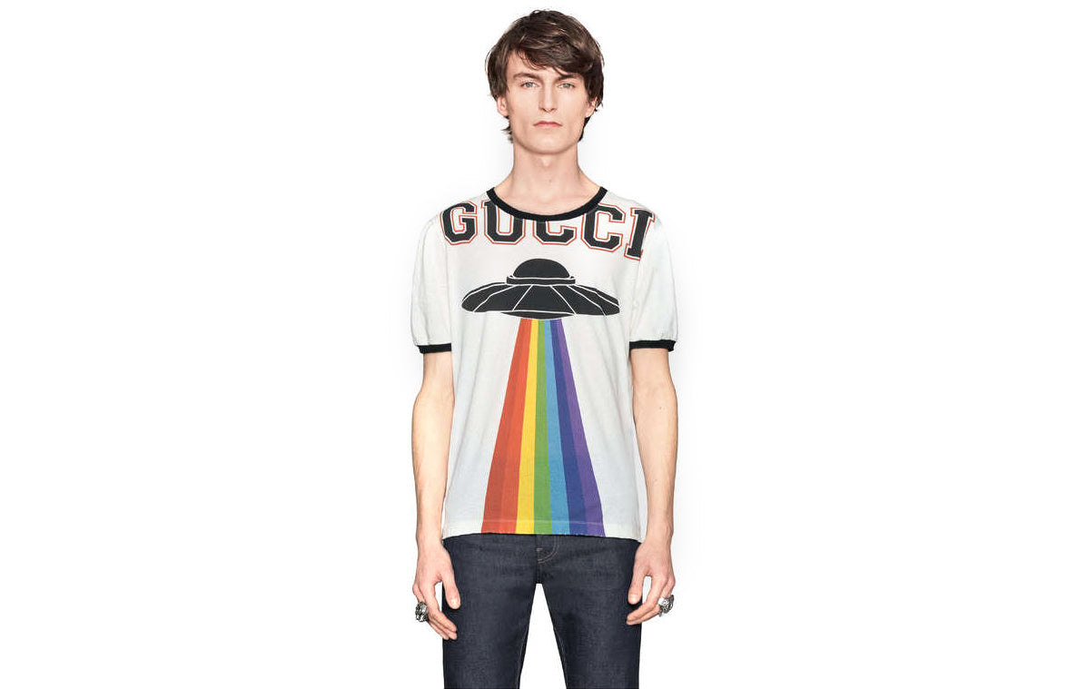 Men's Gucci White Pure Cotton Tops 476035-X5V05-7570