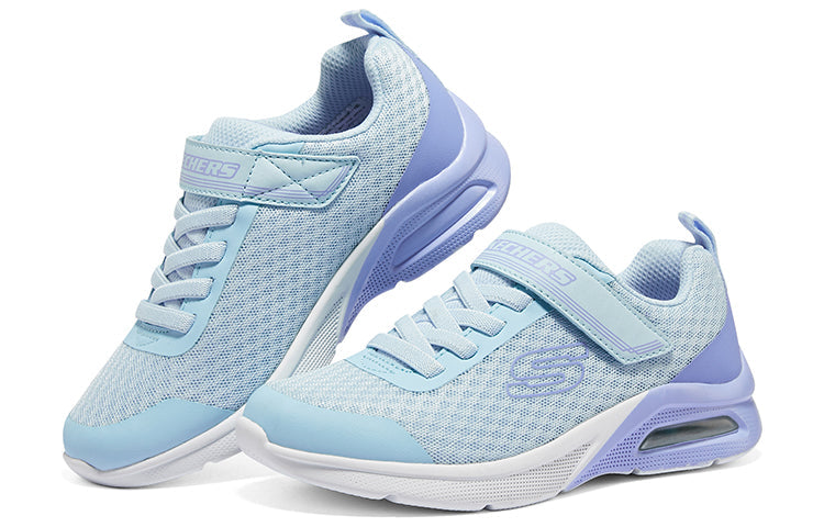 (GS) Skechers Girls Microspec Max 'Light Blue' 302343L-LTBL