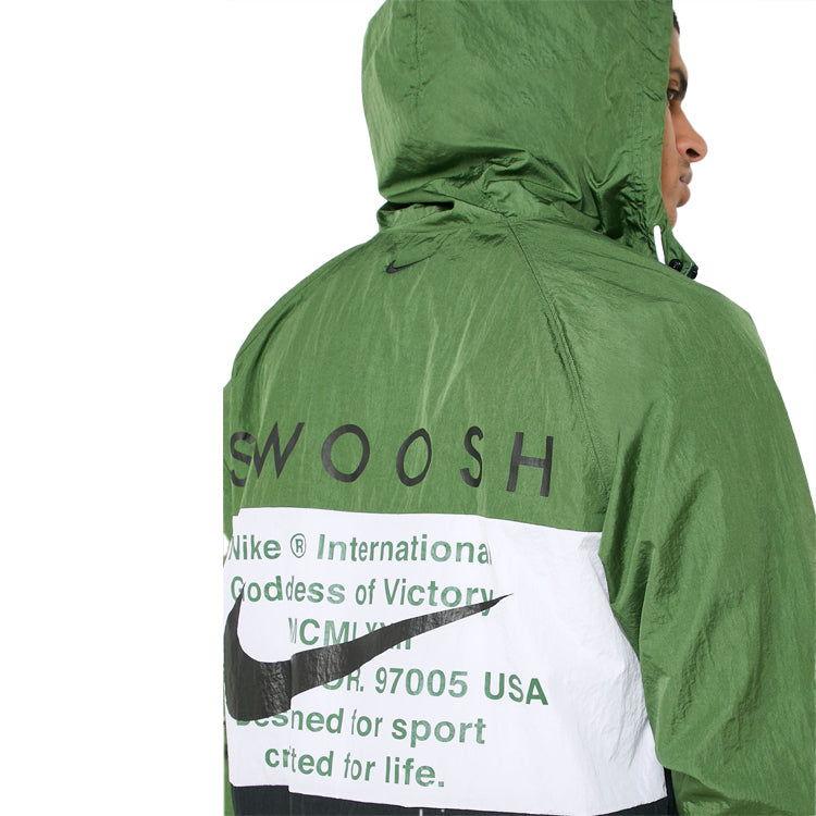 Nike Sportswear Swoosh Hooded Jacket Green CJ4888-010