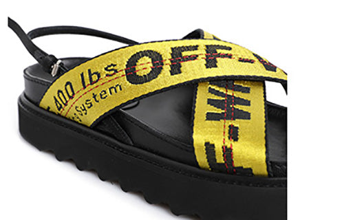 (WMNS) Off-White Yellow Slippers OF2D2X003
