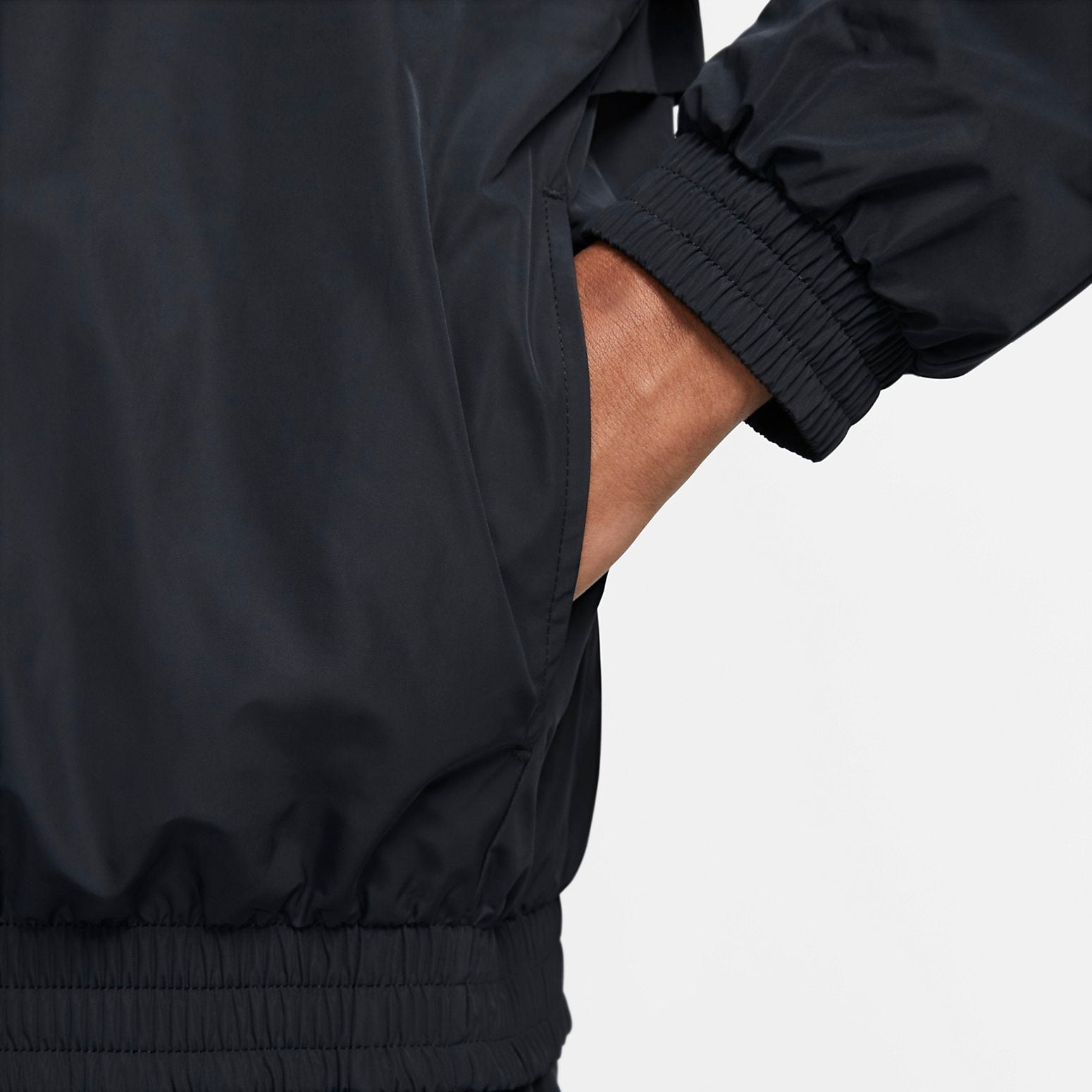 Nike Swoosh Woven Track Jacket 'Black' FB7877-010