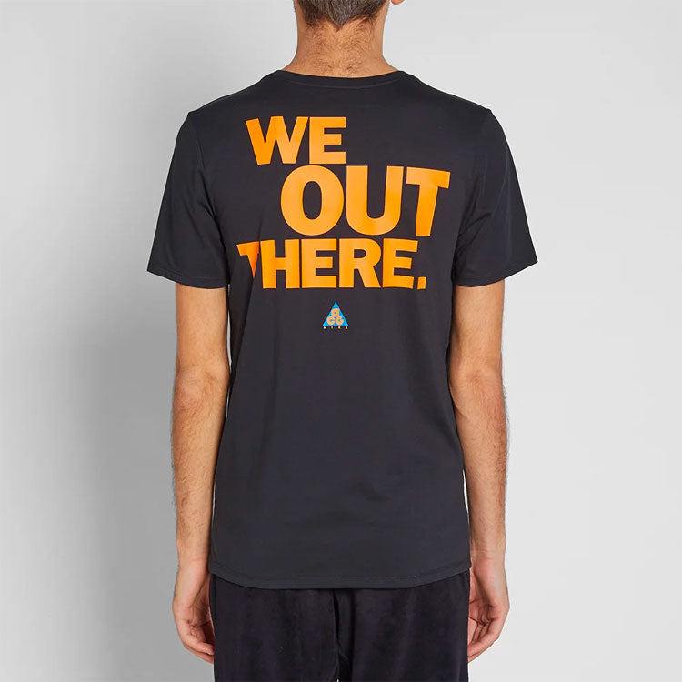 Nike ACG Back Printing Short Sleeve Black AQ3951-010
