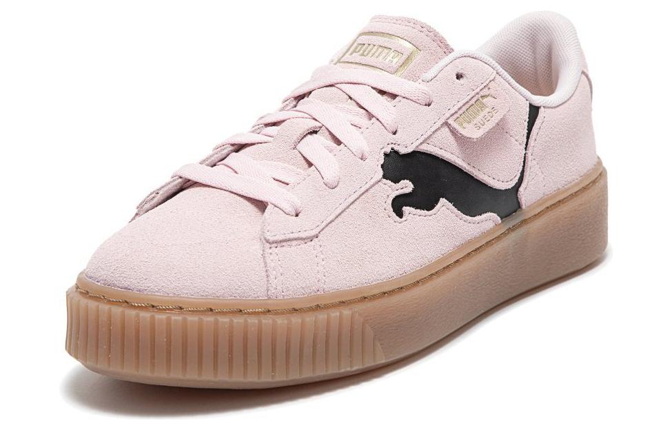 (WMNS) PUMA Suede Platform Shoes 'Pink Black Gum' 397233-05