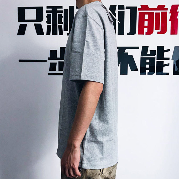 Li-Ning Sports Fashion Series Casual Round Neck Sports Short Sleeve 'Grey' AHSP611-3