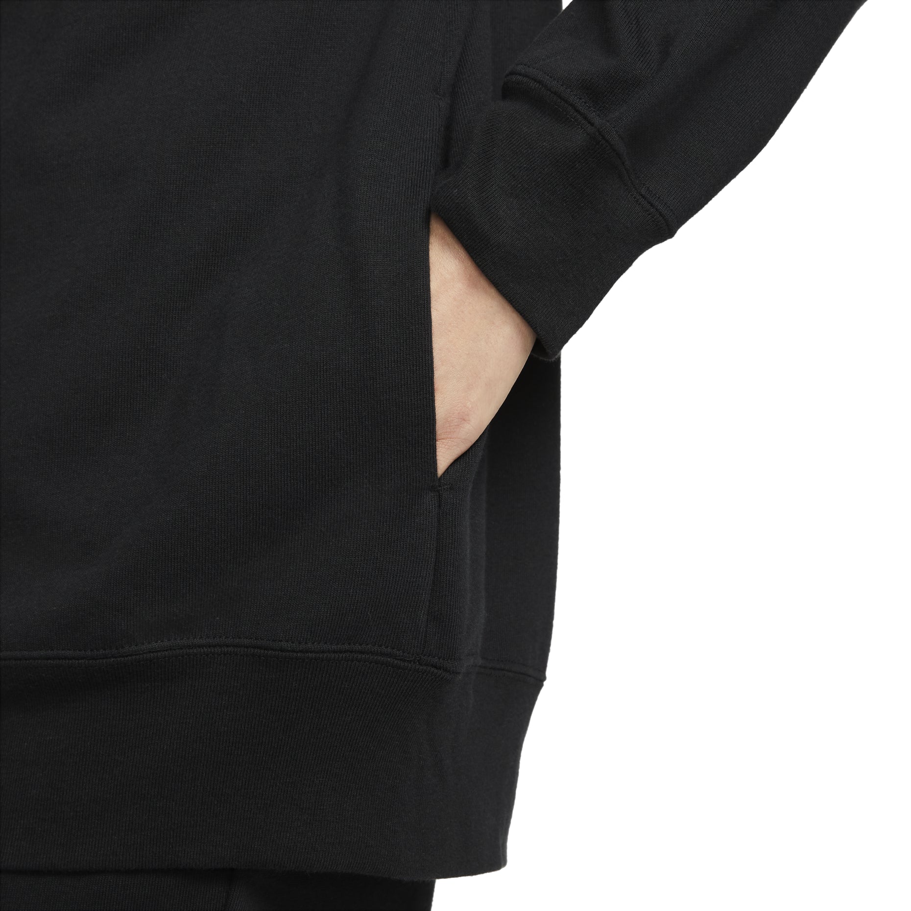 (WMNS) Nike Sportswear Oversized Full-Zip Hoodie Jacket 'Black' DM6416-010