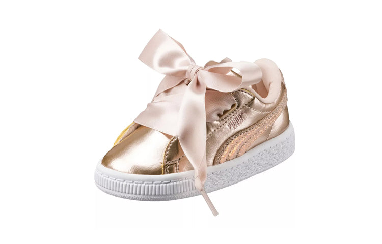 (PS) PUMA Basket Heart Lunar Lux Little 'Creamed Tan' 365994-02