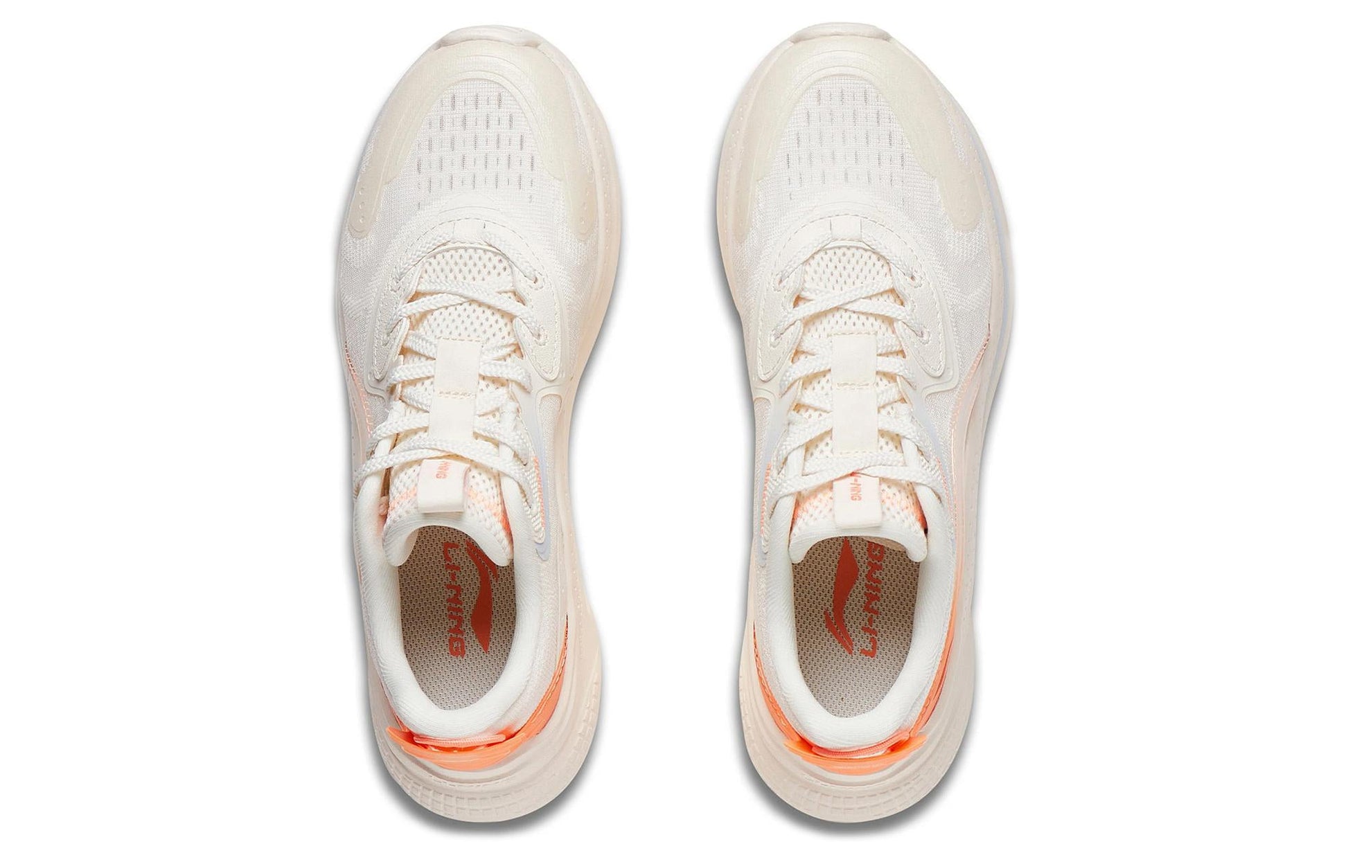 (WMNS) Li-Ning Floating Cloud 'White Orange' AGLT030-4