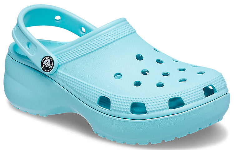 (WMNS) Crocs Classic Platform Clog 'Pure Water' 206750-4SS