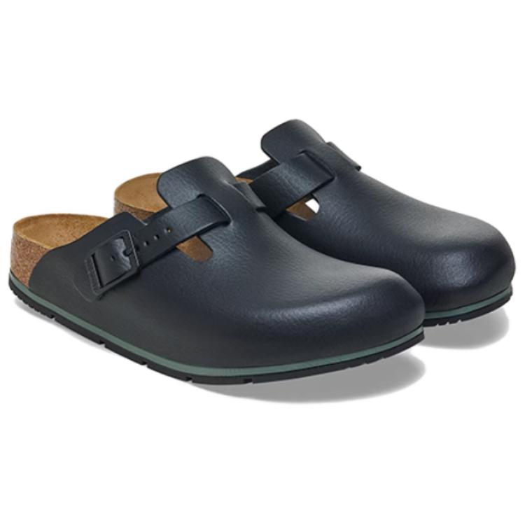 Birkenstock Boston Pro Natural Leather Sandals 'black' 1025979