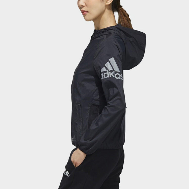 (WMNS) adidas Sports Stylish Casual Jacket Black DY8676