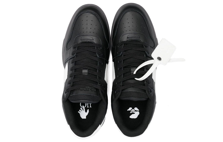 Off-White Out Of Office Low-Top Sneakers 'Black White' OMIA189C99LEA0041001