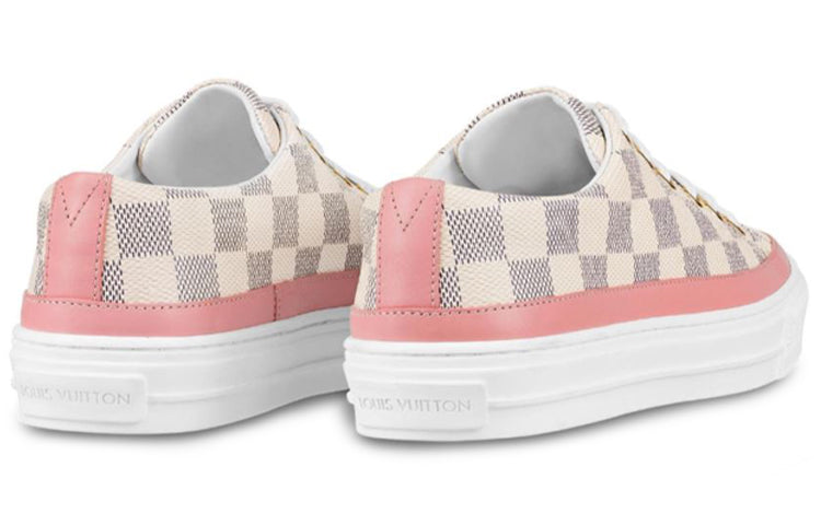 (WMNS) LOUIS VUITTON LV Stellar Damier Azur Low-Top Sports Shoes Pink 1A4XMQ