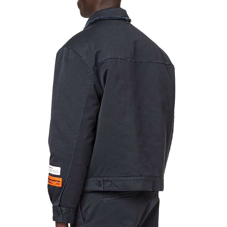 Men's HERON PRESTON Long Sleeves Jacket Blue HMEA052F20FAB0024500