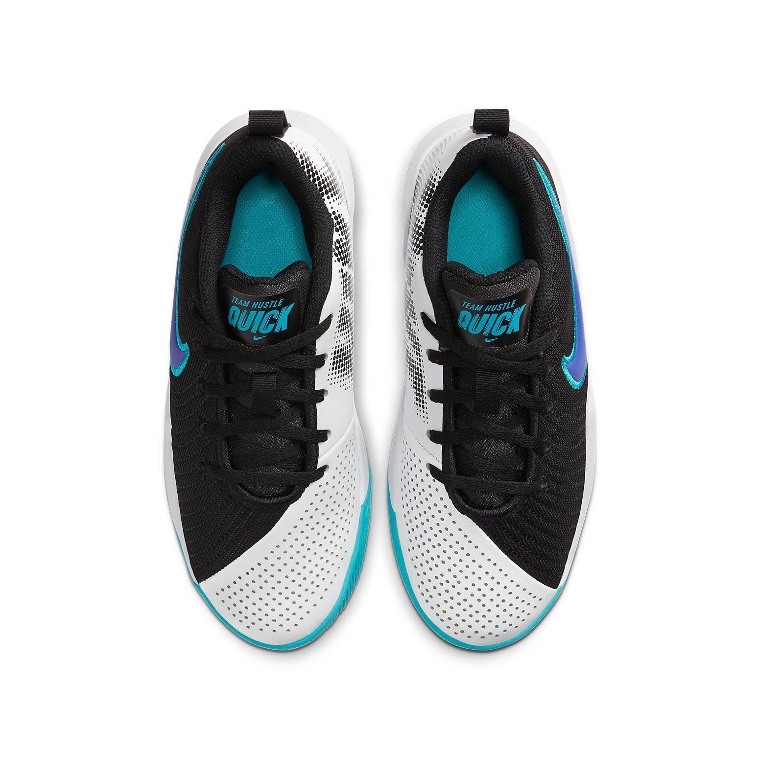 (GS) Nike Team Hustle Quick 2 Black/White/Blue AT5298-009