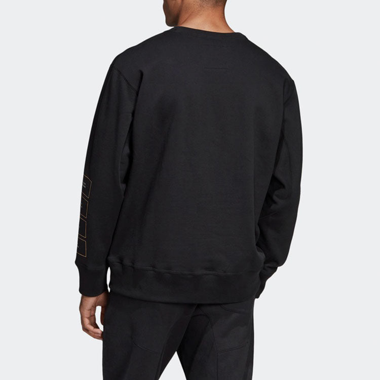 adidas originals Kaval Crew Casual Cozy Round Neck Pullover Black EB4082